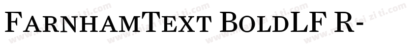 FarnhamText BoldLF R字体转换